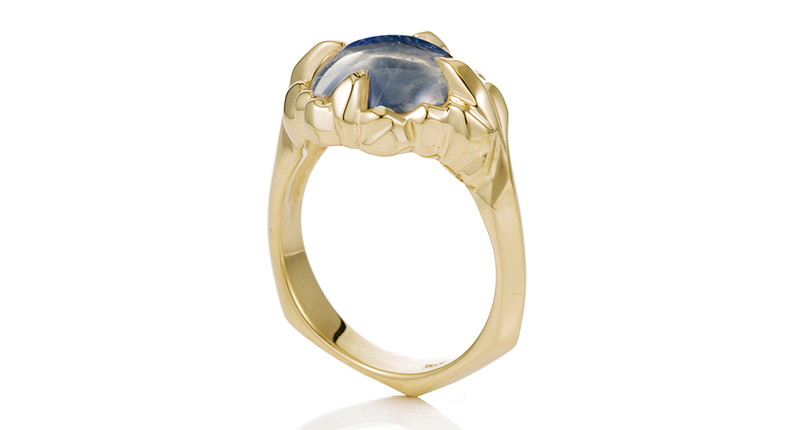 The Moonclaw ring from Lisa Kim Fine Jewelry, featuring an 11 mm moonstone in 18-karat yellow gold ($3,485) The Moonclaw ring from Lisa Kim Fine Jewelry, featuring an 11 mm moonstone in 18-karat yellow gold ($3,485)