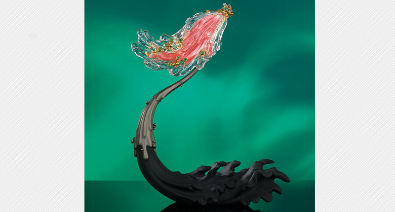 A multi-gem “Elan” brooch/sculpture from Chan that is expected to sell for between $50,000 and $78,000 A multi-gem “Elan” brooch/sculpture from Chan that is expected to sell for between $50,000 and $78,000