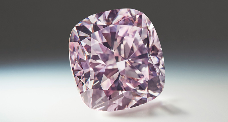 The third lot of the tender, the Argyle Avaline, a 2.42-carat cushion-shaped fancy purple-pink The third lot of the tender, the Argyle Avaline, a 2.42-carat cushion-shaped fancy purple-pink