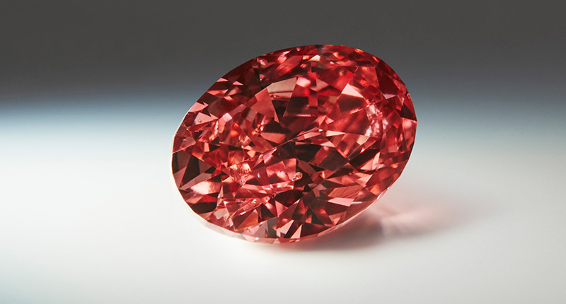 A 1.50-carat oval-shaped fancy deep pink diamond, the Argyle Kalina A 1.50-carat oval-shaped fancy deep pink diamond, the Argyle Kalina