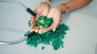 Grizzly Mining rough emeralds