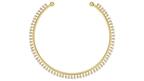 Jade Ruzzo gold and diamond Tennessee Torque necklace