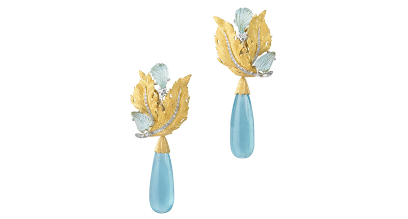 <p><a href="https://www.Buccellati.com" target="_blank" rel="noopener">Buccellati</a> cocktail pendant earrings with aquamarine and round brilliant-cut diamonds set in 18-karat white and yellow gold ($49,500) </p> <p><a href="https://www.Buccellati.com" target="_blank" rel="noopener">Buccellati</a> cocktail pendant earrings with aquamarine and round brilliant-cut diamonds set in 18-karat white and yellow gold ($49,500) </p>