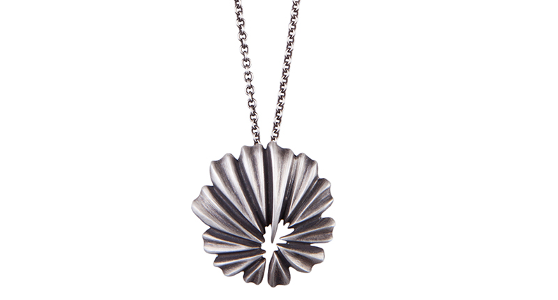 Sterling silver “Hibiscus” necklace ($295)