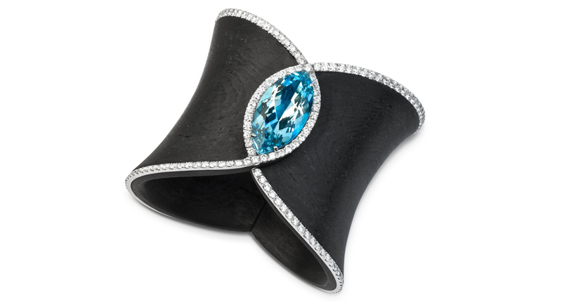 <p><a href="https://www.fabiosalini.co.uk" target="_blank" rel="noopener">Fabio Salini</a> aquamarine and diamond bracelet set in carbon fiber and gold (price available upon request) </p> <p><a href="https://www.fabiosalini.co.uk" target="_blank" rel="noopener">Fabio Salini</a> aquamarine and diamond bracelet set in carbon fiber and gold (price available upon request) </p>