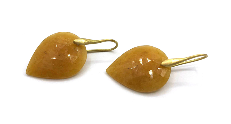 <a href="https://www.originaleve.com/product-page/yellow-sapphire-upside-down-pear-earrings-18k-yellow-gold" target="_blank" rel="noopener">Original Eve Designs</a> yellow sapphire upside-down pear earrings set in 18-karat recycled yellow gold ($1,195)