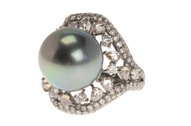 Zoe Fine Jewelry’s “Sea of Life Ring” is made in 18-karat oxidized white gold with 2.75 carats of champagne diamonds and a 27 mm Tahitian pearl ($12,980). A portion of proceeds go to <a href="http://oceana.org/" target="_blank"><span style="color: #ff0000;">oceana.org</span></a>. <a href="http://www.zoefinejewelry.com/" target="_blank"><span style="color: #ff0000;">zoefinejewelry.com</span></a> Zoe Fine Jewelry’s “Sea of Life Ring” is made in 18-karat oxidized white gold with 2.75 carats of champagne diamonds and a 27 mm Tahitian pearl ($12,980). A portion of proceeds go to <a href="http://oceana.org/" target="_blank"><span style="color: #ff0000;">oceana.org</span></a>. <a href="http://www.zoefinejewelry.com/" target="_blank"><span style="color: #ff0000;">zoefinejewelry.com</span></a>