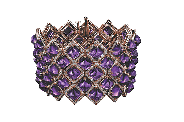 This “Legacy Brooke Sugarloaf” amethyst bracelet is made in 18-karat rose gold with amethyst and diamonds, co-designed by Brooke Shields and Robert Procop to benefit <a href="http://www.hruth.org/" target="_blank"><span style="color: rgb(255, 0, 0);">House of Ruth</span></a> ($56,000). <a href="http://www.robertprocop.com/" target="_blank"><span style="color: rgb(255, 0, 0);">robertprocop.com</span></a> This “Legacy Brooke Sugarloaf” amethyst bracelet is made in 18-karat rose gold with amethyst and diamonds, co-designed by Brooke Shields and Robert Procop to benefit <a href="http://www.hruth.org/" target="_blank"><span style="color: rgb(255, 0, 0);">House of Ruth</span></a> ($56,000). <a href="http://www.robertprocop.com/" target="_blank"><span style="color: rgb(255, 0, 0);">robertprocop.com</span></a>
