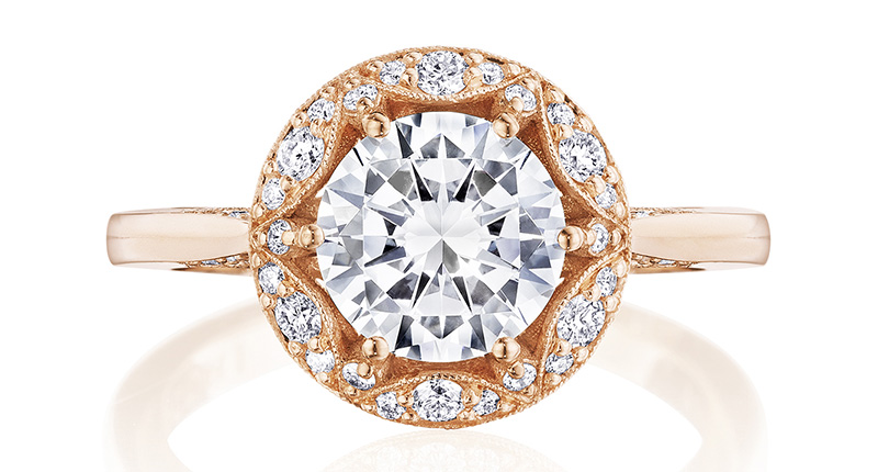 A new ring from the Crescent Chandelier collection in 18-karat rose gold with diamonds ($3,890, excluding center stone) A new ring from the Crescent Chandelier collection in 18-karat rose gold with diamonds ($3,890, excluding center stone)