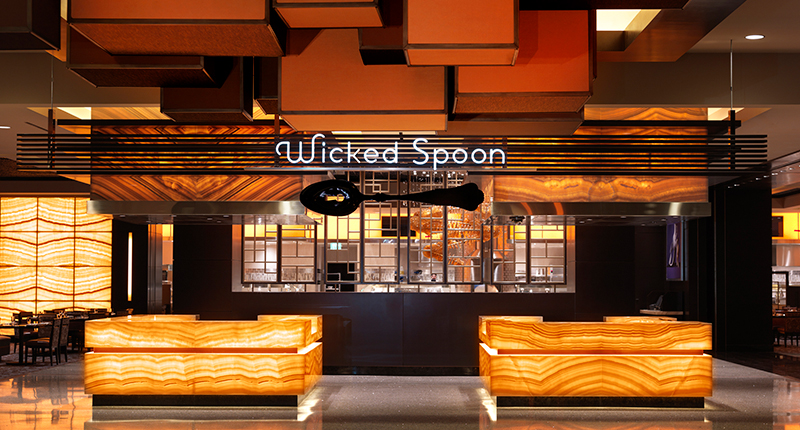Wicked Spoon is renowned for its elaborate dessert bar, which includes a full gelato station. Wicked Spoon is renowned for its elaborate dessert bar, which includes a full gelato station.