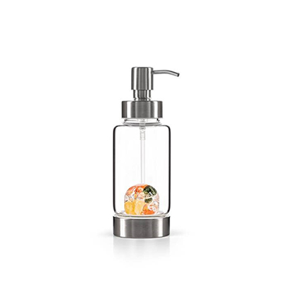 Need an on-brand way to dispense hand sanitizer in the store? In April, Gem-Water, the seller of the crystal-carrying water bottles, came out with The Happiness Dispenser, which holds 10 ounces of hand sanitizer, soap or lotion. Need an on-brand way to dispense hand sanitizer in the store? In April, Gem-Water, the seller of the crystal-carrying water bottles, came out with The Happiness Dispenser, which holds 10 ounces of hand sanitizer, soap or lotion.