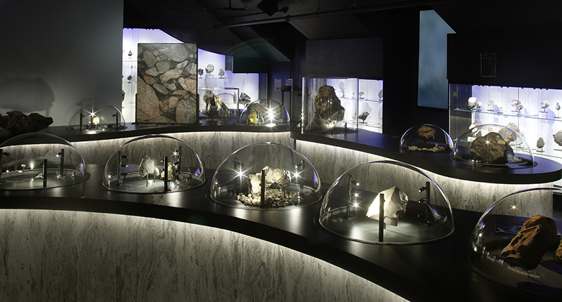 The museum has more than 6,000 meteorites in its collection, featuring specimens from Mars, the Moon and Asteroid Belt. (Photo credit: MMGM/S. Vlaun) The museum has more than 6,000 meteorites in its collection, featuring specimens from Mars, the Moon and Asteroid Belt. (Photo credit: MMGM/S. Vlaun)