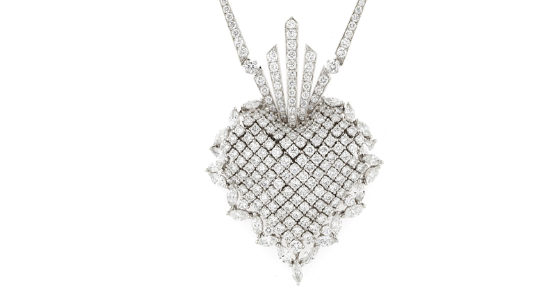 <p>Yeprem 18-karat white gold and diamond necklace ($33,000)</p> <p>Yeprem 18-karat white gold and diamond necklace ($33,000)</p>