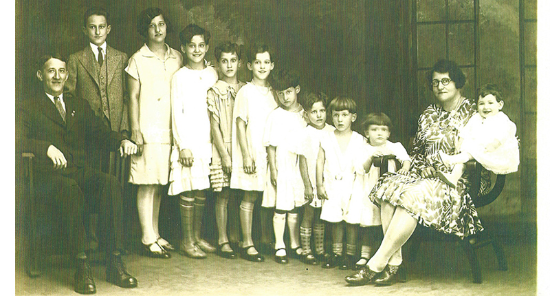 A photo of my grandma’s family taken around 1928. She is the third child from the left; three more siblings, all boys, were still to come. Bookending this photo are my great-grandparents, Cyril and Anna Ober. A photo of my grandma’s family taken around 1928. She is the third child from the left; three more siblings, all boys, were still to come. Bookending this photo are my great-grandparents, Cyril and Anna Ober.