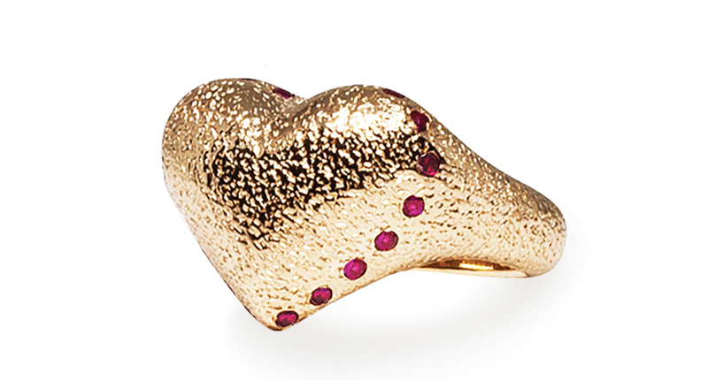 <p>Imperfect Grace 14-karat gold and ruby ring ($1,920)</p> <p>Imperfect Grace 14-karat gold and ruby ring ($1,920)</p>