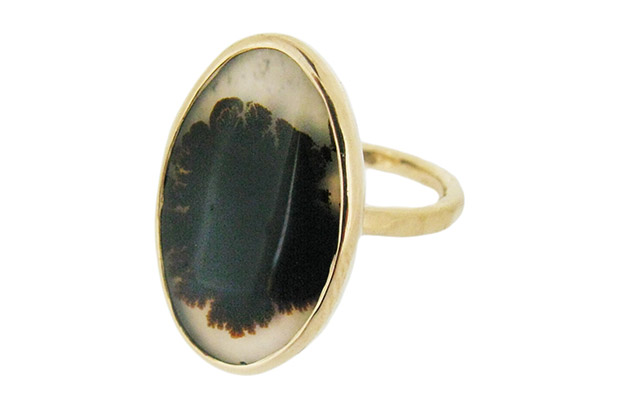 Melissa Joy Manning’s limited edition 14-karat yellow gold and sterling silver dendritic Montana agate ring ($950)<br />
<a target="_blank" href="https://melissajoymanning.com/"><span style="color: #ff0000;">melissajoymanning.com</span></a> Melissa Joy Manning’s limited edition 14-karat yellow gold and sterling silver dendritic Montana agate ring ($950)<br />
<a target="_blank" href="https://melissajoymanning.com/"><span style="color: #ff0000;">melissajoymanning.com</span></a>
