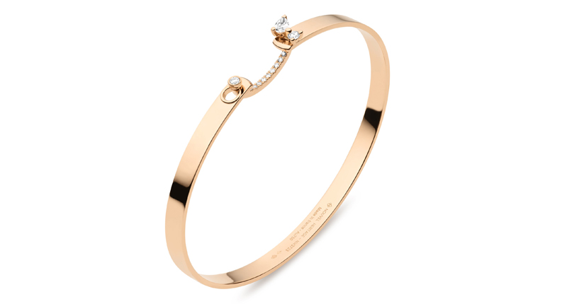 Nouvel Heritage 18-karat rose gold and diamond “Cocktail Time” mood bangle ($4,000)