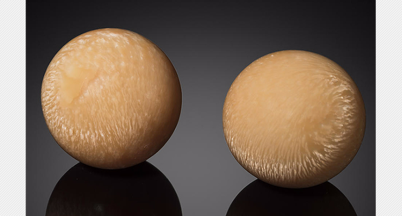 This pair of orange non-nacreous pearls from the South China Seas is predicted to sell in the range of $110,000 to $130,000 at Bonhams this month.  This pair of orange non-nacreous pearls from the South China Seas is predicted to sell in the range of $110,000 to $130,000 at Bonhams this month.