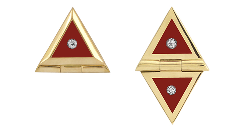 New to Santo by Zani are these folding studs, which start at $750. New to Santo by Zani are these folding studs, which start at $750.