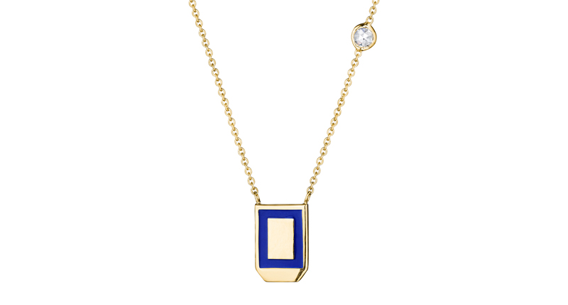 <p>Bleecker and Prince 14-karat gold, diamond and enamel pendant ($1,100)</p> <p>Bleecker and Prince 14-karat gold, diamond and enamel pendant ($1,100)</p>