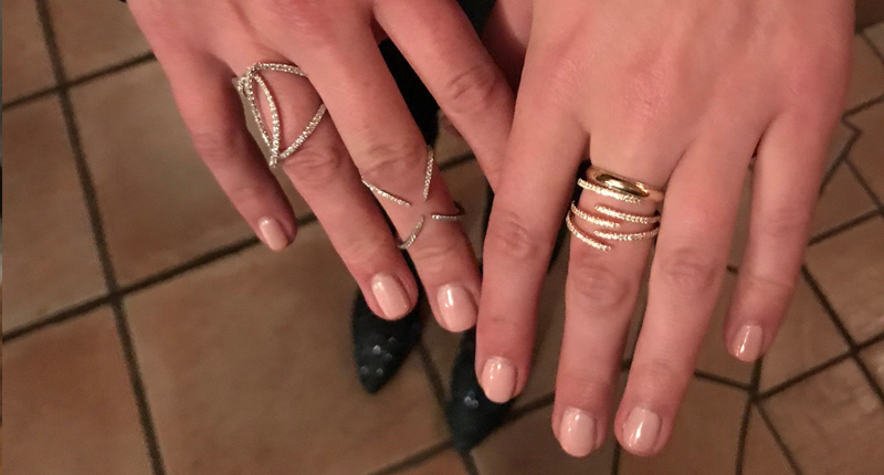Actually, make that <i>a lot </i>of dating in Gabriel & Co. rings. Actually, make that <i>a lot </i>of dating in Gabriel & Co. rings.