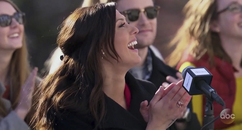 The Bachelorette beams in Mastoloni on episode six. The Bachelorette beams in Mastoloni on episode six.