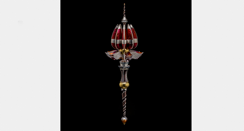 2016 Hollowware/Art Objects Category First Place Winner: “Mace” by Tom Ferrero. 2016 Hollowware/Art Objects Category First Place Winner: “Mace” by Tom Ferrero.