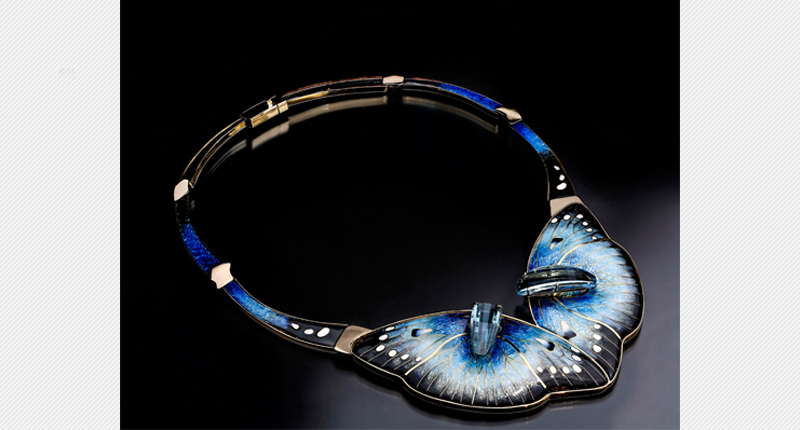 2016 Enamel Category First Place Winner: “On the Wing” by Debbie Sheezel. 2016 Enamel Category First Place Winner: “On the Wing” by Debbie Sheezel.