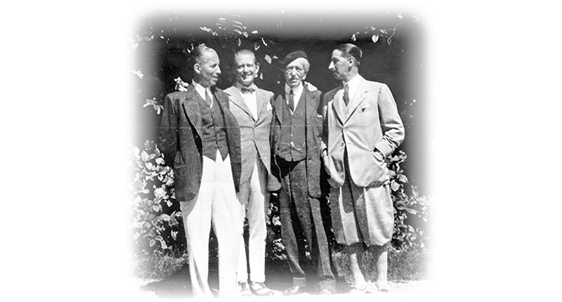 Seen here are the three Cartier brothers and their father. From left to right they are Pierre, Louis, Alfred and Jacques.