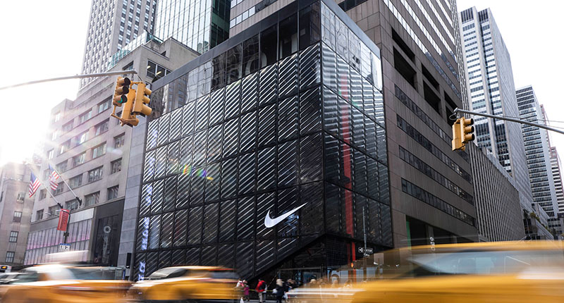 A shot of the exterior of the Nike House of Innovation 000 in New York, released by Nike around the time the store opened (Photo courtesy of Nike) A shot of the exterior of the Nike House of Innovation 000 in New York, released by Nike around the time the store opened (Photo courtesy of Nike)