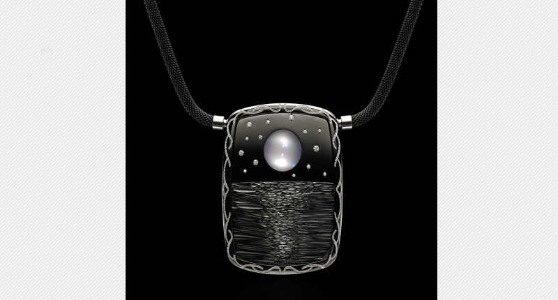 2016 Alternative Metals/Materials Category First Place Winner: “Moonshine” by Zoltan David. 2016 Alternative Metals/Materials Category First Place Winner: “Moonshine” by Zoltan David.