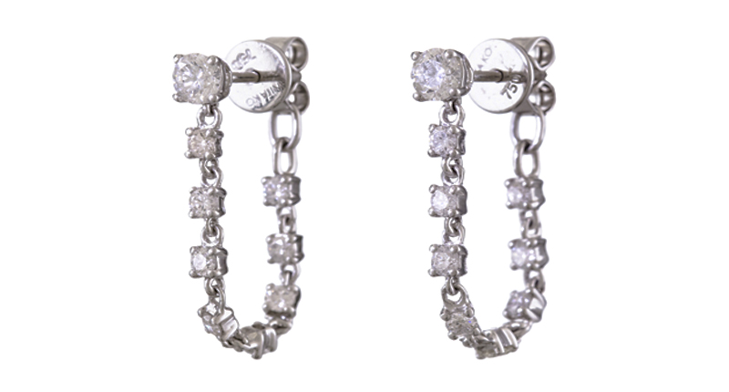 <strong>Huggies:</strong> <a href="https://anitako.com/" target="_blank">Anita Ko</a>’s Diamond Loop Earrings in 18-karat white gold ($4,625)