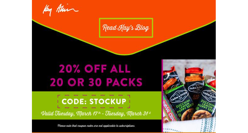 Farm & Oven’s monthly newsletter Farm & Oven’s monthly newsletter