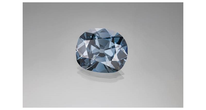 “If you’re looking at the Hope Diamond, imagine that those little boron atoms that are giving it this color, that they might have actually been floating around the ocean at one point,” said Evan Smith, the lead author on a new article about blue diamonds that’s on the cover of Nature magazine. (Photo by Robert Weldon © GIA. Courtesy of Smithsonian Institution)