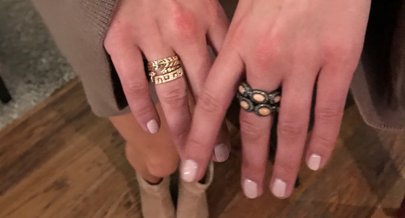 But not before Kufrin did a little dating in Gabriel & Co. rings.  But not before Kufrin did a little dating in Gabriel & Co. rings.