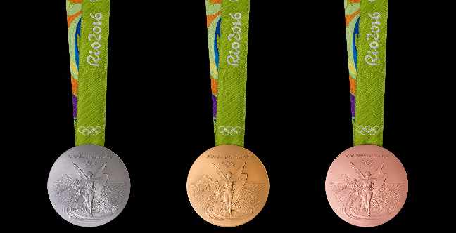 The medals of the 2016 Games in Rio. (Image courtesy Rio 2016/Alex Ferro)