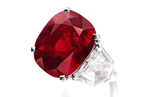 The Sunrise Ruby initially was slated to sell for between $12-$18 million but bidding soared to $30.3 million, shattering the existing ruby auction record held by the $8.6 million sale of the “Graff Ruby. The Sunrise Ruby initially was slated to sell for between $12-$18 million but bidding soared to $30.3 million, shattering the existing ruby auction record held by the $8.6 million sale of the “Graff Ruby.