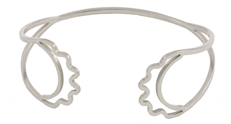 Ilana Ariel’s 18-karat white gold Cut Out Crescent cuff ($2,400) Ilana Ariel’s 18-karat white gold Cut Out Crescent cuff ($2,400)