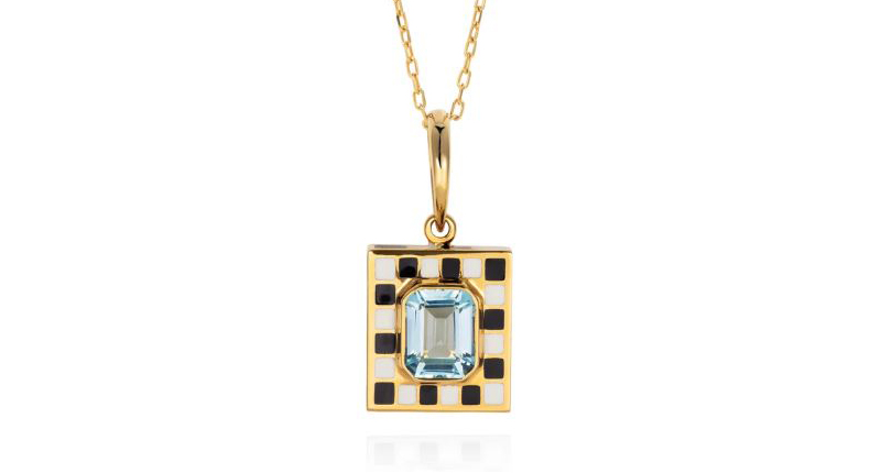 <a href="https://nevernot.co.uk/products/show-n-tell-2?_pos=1&_sid=baedb4075&_ss=r" target="_blank" rel="noopener">NeverNot </a>18-karat yellow gold necklace with blue topaz (£1,777, about $1,487) <a href="https://nevernot.co.uk/products/show-n-tell-2?_pos=1&_sid=baedb4075&_ss=r" target="_blank" rel="noopener">NeverNot </a>18-karat yellow gold necklace with blue topaz (£1,777, about $1,487)