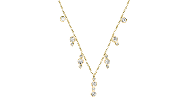 Ilana Ariel’s 14-karat yellow gold Uneven Dot Charm necklace with diamonds ($1,920) Ilana Ariel’s 14-karat yellow gold Uneven Dot Charm necklace with diamonds ($1,920)