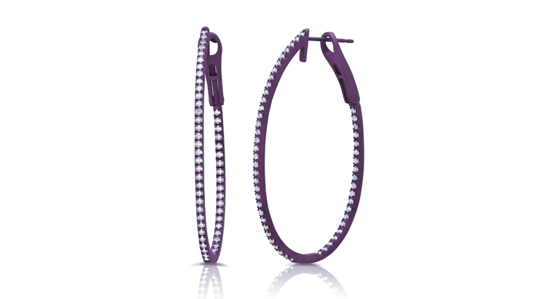 Graziela Gems titanium earrings with diamonds ($3,000). Graziela will exhibit at Couture, booth 508. Graziela Gems titanium earrings with diamonds ($3,000). Graziela will exhibit at Couture, booth 508.