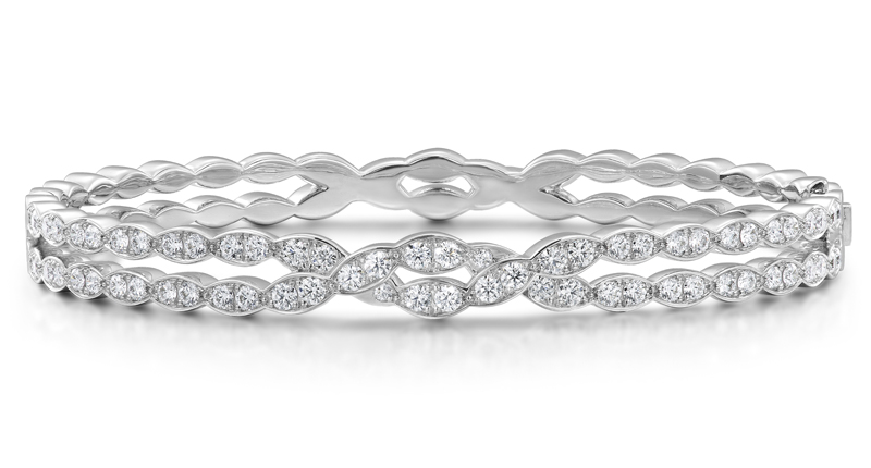 <a href="https://www.heartsonfire.com" target="_blank" rel="noopener noreferrer">Hearts On Fire</a> Lorelei Floral Double Twist bangle in 18-karat white gold with 1.50 carats of diamonds ($9,900). A percentage of proceeds from this and other Lorelei pieces will benefit Girls Inc. this holiday season. <a href="https://www.heartsonfire.com" target="_blank" rel="noopener noreferrer">Hearts On Fire</a> Lorelei Floral Double Twist bangle in 18-karat white gold with 1.50 carats of diamonds ($9,900). A percentage of proceeds from this and other Lorelei pieces will benefit Girls Inc. this holiday season.
