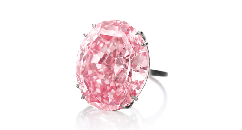 The CTF Pink Star, a 59.60-carat Type IIa pink diamond, sold for $71.18 million. The CTF Pink Star, a 59.60-carat Type IIa pink diamond, sold for $71.18 million.