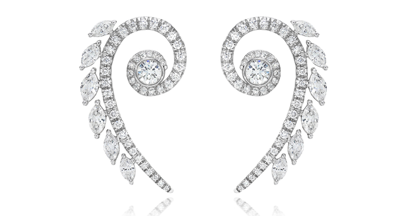 <a href="https://www.mindimondny.com/" target="_blank" rel="noopener">Mindi Mond </a>“Fibonacci” earrings in 18-karat white gold with diamonds ($22,000)