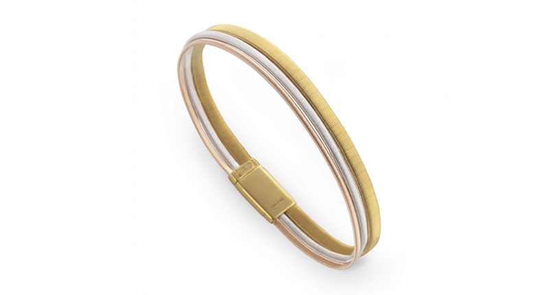18-karat rose, white and yellow gold bracelet, $3,450 18-karat rose, white and yellow gold bracelet, $3,450