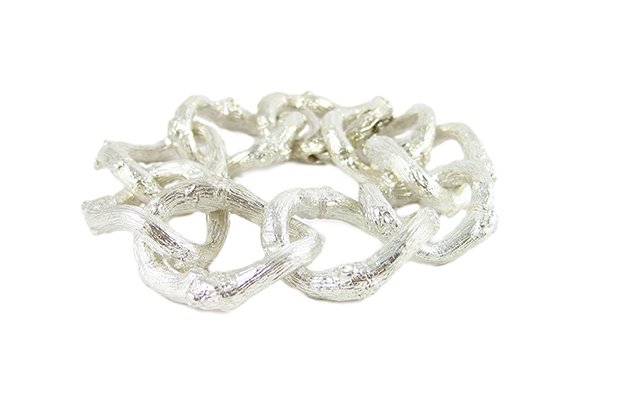 The sterling silver “Body Armor” chain link bracelet ($6,050)  The sterling silver “Body Armor” chain link bracelet ($6,050)