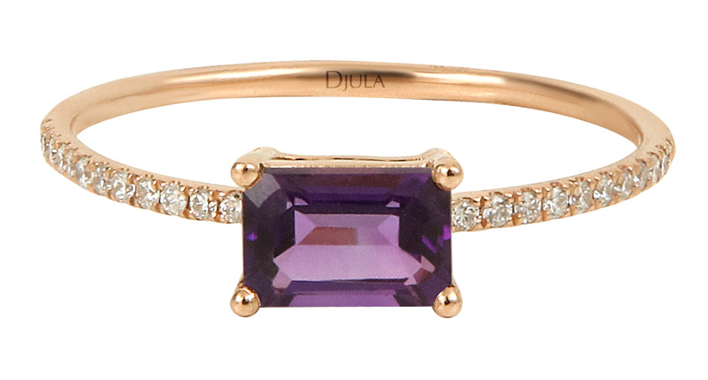 Djula amethyst and diamond ring ($1,063)<br /><a href="http://www.djula.fr/en/" target="_blank" rel="noopener noreferrer">Djula.Fr/En</a>