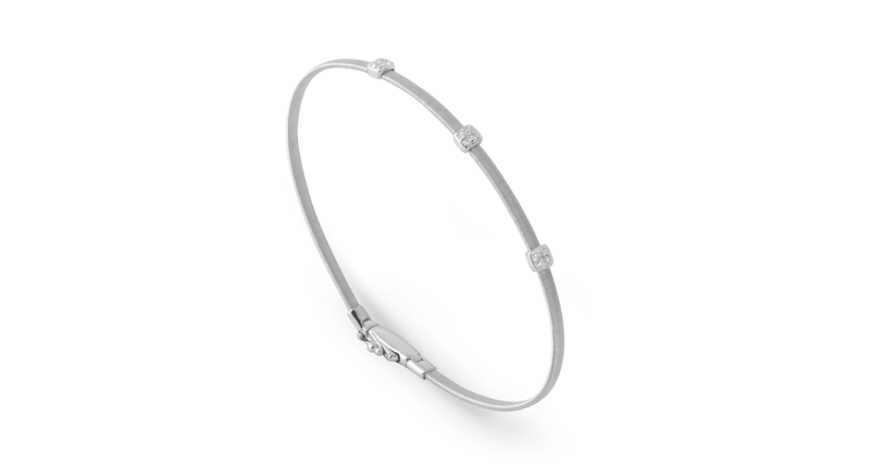 18-karat white gold bracelet with diamonds, $1,740 18-karat white gold bracelet with diamonds, $1,740