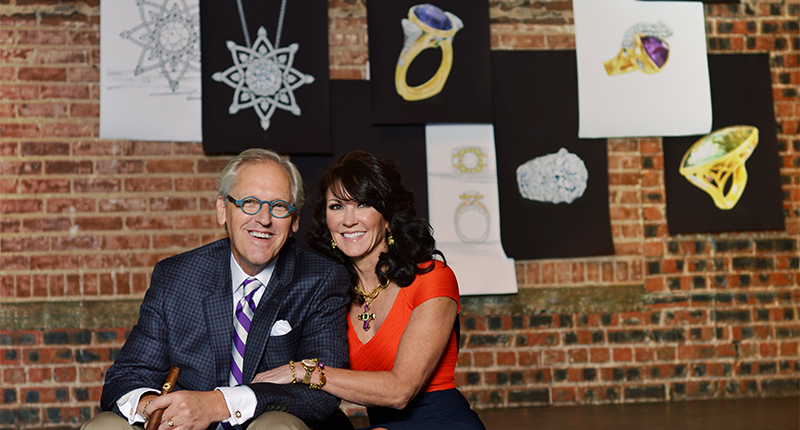 David and Julia Gardner have shown the ability to evolve, shifting the focus of their store a few years ago to emphasize David’s original designers, a few of which are seen in the background here. David and Julia Gardner have shown the ability to evolve, shifting the focus of their store a few years ago to emphasize David’s original designers, a few of which are seen in the background here.