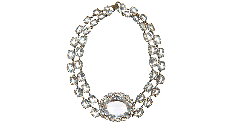 Monroe wore this necklace while singing “Diamonds are a Girl’s Best Friend” in the movie. Monroe wore this necklace while singing “Diamonds are a Girl’s Best Friend” in the movie.